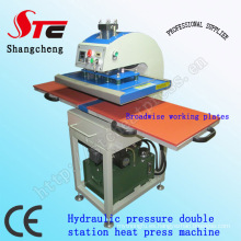 Presión hidráulica camiseta impresión Machine40 * 60cm doble estación calor transferencia de máquina automático de aceite presión calor prensa máquina Stc-Yy01